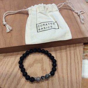 Curated Basics Lava/Quartz Stretch Bracelet